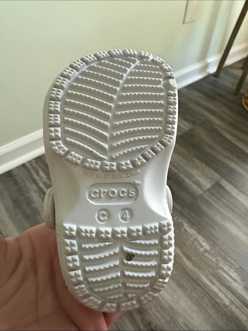 Gray Baby CROCS Excellent condition 4